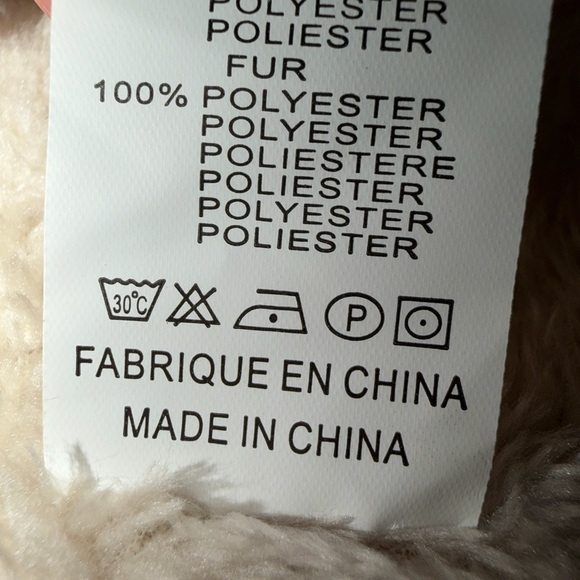 Flam Mode Elegant Cream Faux Fur Trimmed Coat - Picture 10 of 13